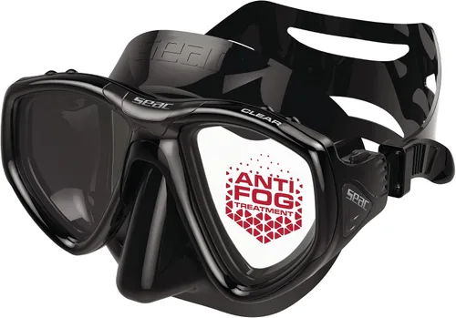 Vista 6 de SEAC Clear – Dual-Lens Silicone Diving Mask Antifog Low Volume Mask for Diving and Snorkeling