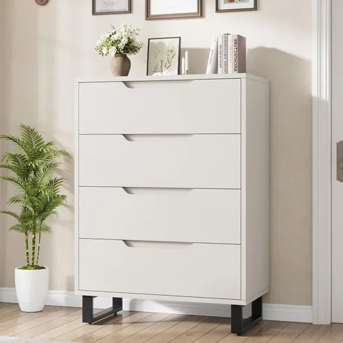 Vista 17 de Garvee 5 cómodas para dormitorio, cajón vertical de 50.5 pulgadas con almacenamiento