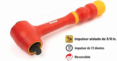 Vista 3 de Titan 68100 Juego de llaves de vaso con aislamiento VDE de 19 piezas de 3/8 pulgadas