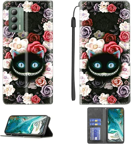 Vista 161 de Aroepurt Funda para UMIDIGI G1 Plus compatible con UMIDIGI G1 Plus Funda para teléfono Funda de piel sintética con función atril magnética CPT15