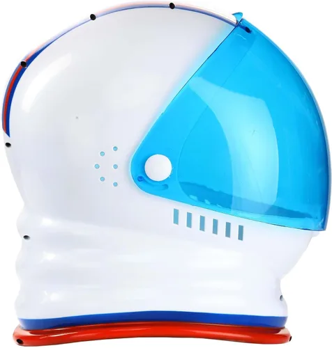 Vista 8 de Blue Astronaut Helmet Costume Accessory for Space Themed Costumes & Parties ? Space Explorer Plastic Helmet