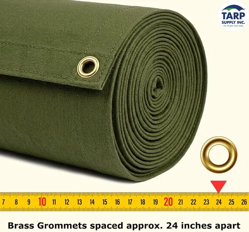 Vista 6 de TARP SUPPLY Inc. Lona de lona resistente de 5 x 7 pies, lona resistente al agua y transpirable, cubierta resistente a los rayos UV con ojales