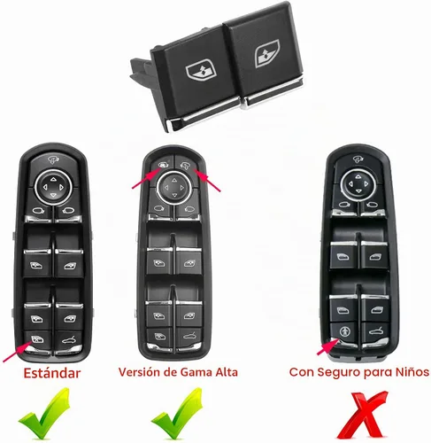 Vista 4 de Jaronx Compatible con botones de interruptor de ventana lateral