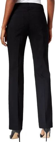 Vista 2 de JM Collection Pantalones de vestir para mujer con pierna recta y tobillo