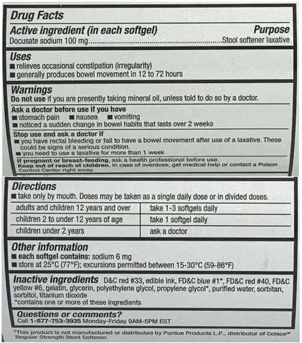 Vista 2 de CVS Suavizante de heces, Docusate Sodium 100 mg, cápsulas blandas, 750