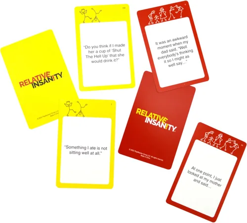 Vista 3 de Insanidad Relativa por Jeff Foxworthy - Juegos de Cartas Multijugador para Noche Familiar, Edades 14+