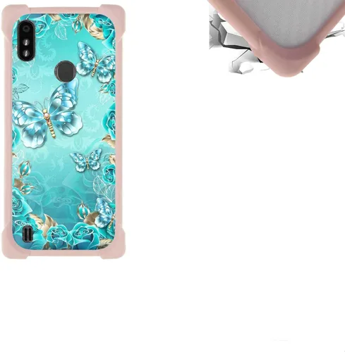Vista 57 de jioeuinly Funda compatible con ZTE Blade X1 5G Phone Case PC Backplane + cubierta de silicona suave marco XSH