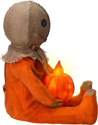 Vista 5 de Spirit Halloween Muñeca Sam sentado iluminado - Trick 'r Treat, multicolor