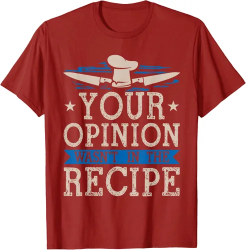 Vista 54 de Cooking Your Opinion Wasnot In The Recipe Chef Cook Baker - Camiseta, Negro, S