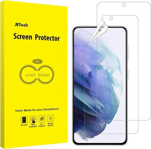 Vista 10 de JETech Protector de pantalla para Samsung Galaxy S8, película TPU Ultra HD, compatible con fundas, paquete de 2 Película de poliuretano