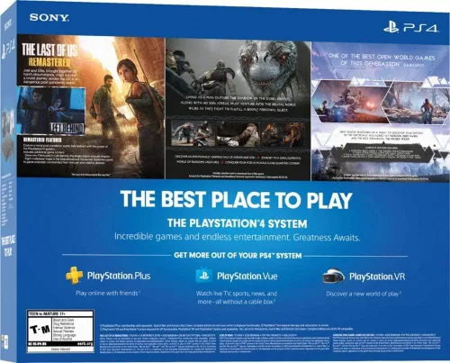 Vista 7 de Flagship - Estación de juego más reciente de 4 1 TB HDD solo en Playstation PS4, paquete delgado con tres juegos The Last of Us, God of War, Horizon