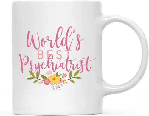 Vista 92 de Andaz Press Taza de café de 11 oz, regalo de broma de la mejor abbuela del mundo, diseño floral, paquete de 1