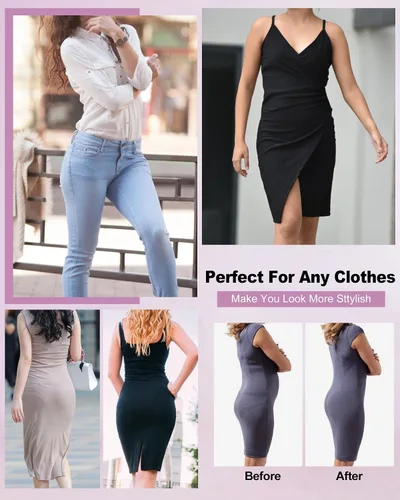 Vista 6 de SHAPSHE Faja moldeadora para mujer, pantalones cortos con control de abdomen, moldeadores de cuerpo, cintura alta, levantadores de glúteos, muslos