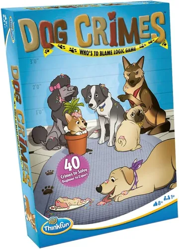 Vista 2 de ThinkFun Dog Crimes Juego de Lógica – Rompecabezas Atractivo para Niños y Adultos Divertido Tema de Detective Desarrollador de Habilidades