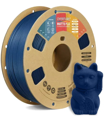 Vista 13 de OVERTURE - Filamento de fibra de carbono PLA para impresora 3D de 1.75 mm, carrete de cartón PLA de 2.2 libras, precisión dimensional +/- 0.02 mm