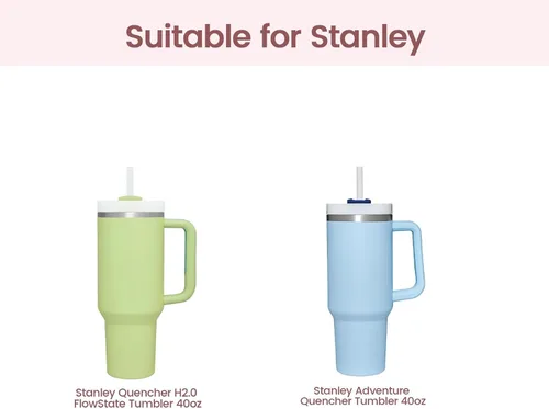 Vista 6 de Funda de silicona para vaso Stanley, accesorio de protector inferior para vaso Quencher H2.0 FlowState de 40 onzas / vaso Adventure Quencher de 40