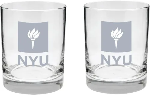 Vista 48 de Alabama - Juego de 2 vasos de cristal grabado satinado de 2 caras Marea carmesí de Alabama