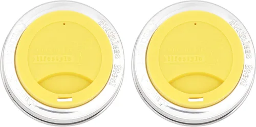 Vista 28 de Tapa de silicona para beber con banda de acero inoxidable para tarros Mason (Americana multicolor, boca regular)