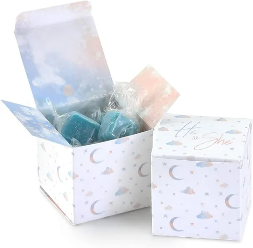 Vista 5 de Hortense B. Hewitt Accesorios para baby shower, 25 unidades, cajas de regalo Little Cutie