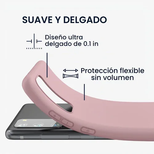 Vista 2 de kwmobile Funda compatible con Samsung Galaxy S20 FE - Funda protectora de silicona TPU suave y delgada - Rosa vintage Rosado(Vintage Pink)