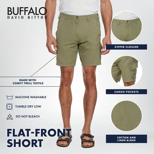 Vista 4 de Buffalo David Bitton Pantalón corto con frente plano para hombre