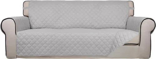 Vista 23 de PureFit - Funda de sofá acolchada reversible, protector de muebles impermeable, funda de sofá lavable con espuma antideslizante y correas elásticas