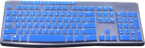 Vista 10 de Funda de teclado ultradelgada de silicona para PC de escritorio compatible con teclado inalámbrico Logitech MK295 MK275 MK270, teclado Logitech K200