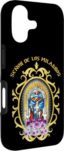 Vista 3 de El Señor de Los Milagros es el patrón de la funda peruana Lima Perú para iPhone 17