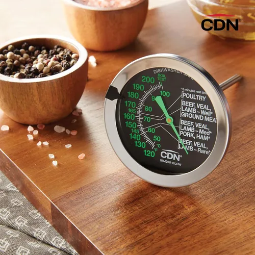Vista 9 de CDN IRM200-Glow Proaccurate Carne/Aves de corral termómetro a prueba de horno-NSF Certificado, Large Dial-GLOW Meat/Poultry, A, Not Applicable