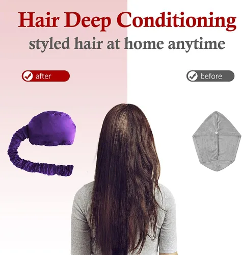 Vista 2 de Secador de pelo – Secador de pelo mejorado con manguera extendida más larga para un fácil peinado, rizado y acondicionamiento profundo, morado