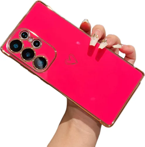 Vista 56 de ZTOFERA Funda diseñada para Google Pixel 7a, bonito diseño de corazones de amor con borde chapado y protección de lente de cámara, para Google Pixel