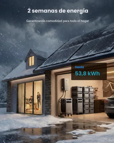 Vista 2 de Anker SOLIX F3800 Power Station con doble concentrador de alimentación y 2