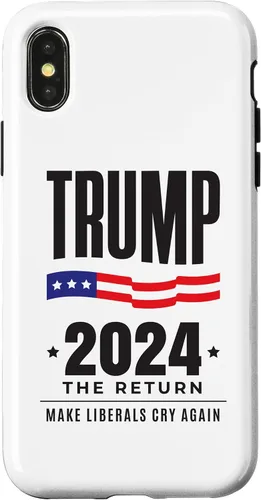 Vista 5 de iPhone 13 Pro Max Trump 2024 - The Return - Make Liberals Cry Again - Funda de elección
