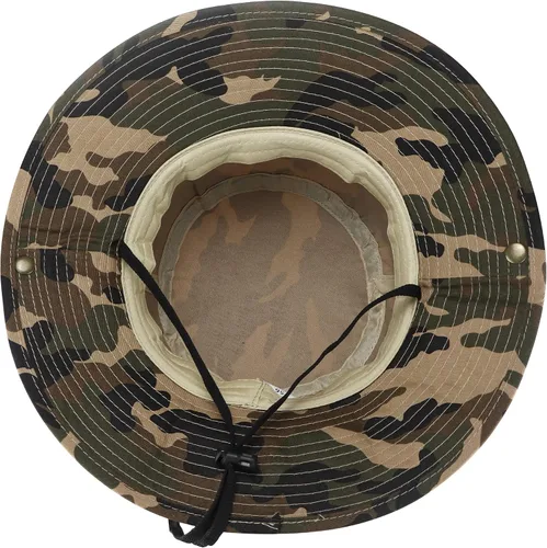 Vista 4 de Sombrero de sol para niños, sombrero de camuflaje para niños, sombrero de pesca de safari, gorra Boonie para niños y niñas al aire libre