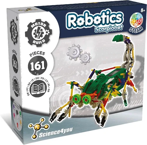 Vista 9 de Science4you Robotics Alfabot - Kit de construcción de robots para niños, 238 piezas, construye tus propios robots y hazlos mover, 3 robots