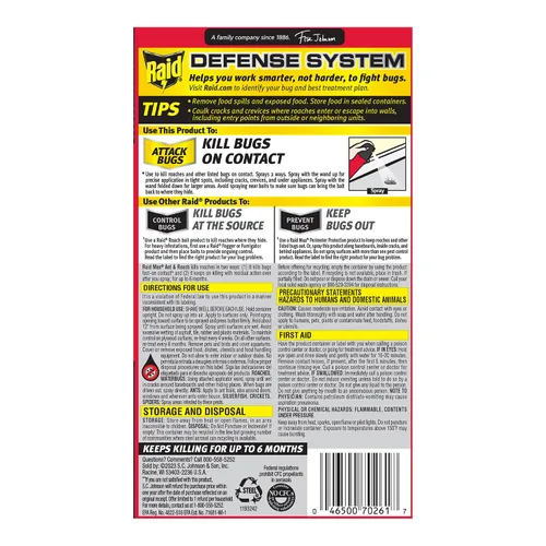 Vista 11 de Raid Max Spray para Hormigas y Cucarachas (14.5 OZ, Paquete - 1)