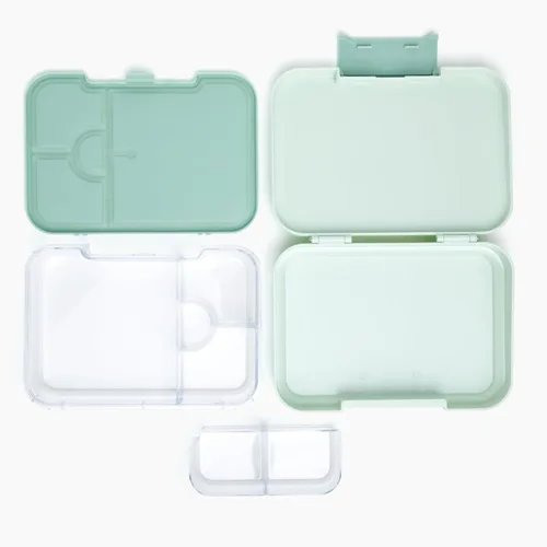Vista 2 de gimmiebox lonchera para niños a prueba de fugas contenedor bento caja gimmieone (verde)