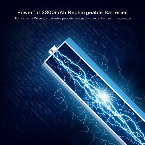Vista 4 de Baterías AA recargables NiMH, 3300mAh 1.2V, alta capacidad