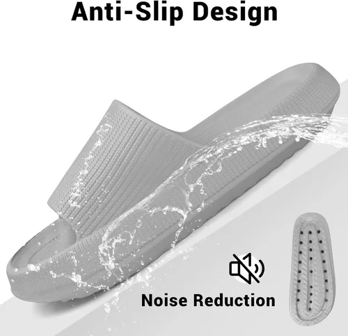 Vista 4 de VONMAY Cloud Slides for Women Men Pillow Slippers Shower Sandals House Slides Quick Drying Non Slip Thick Foam Sole