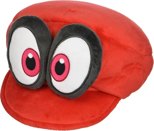 Vista 2 de Muñeco de peluche Little Buddy 1659 Super Mario Odyssey Red Cappy (sombrero de Mario), multicolor, 7 pulgadas