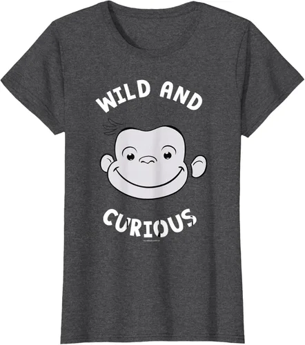 Vista 6 de Curious George Camiseta Big Face Wild and Curious Negro