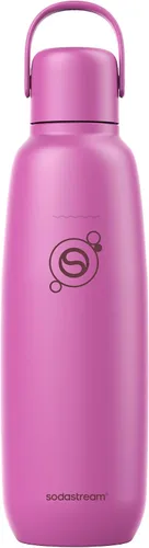 Vista 10 de sodastream Fizz & Go Cool, Botella de agua carbonatada de acero inoxidable de 0.9 L, botella de metal aislada para agua con gas, compatible