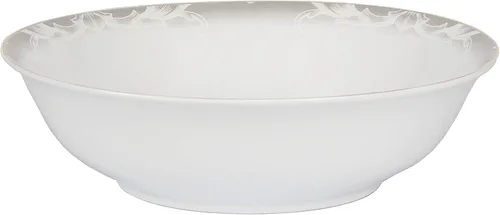 Vista 4 de Elegante y elegante juego de vajilla de porcelana de hueso de 50 piezas para organizar fiestas y eventos para 8 personas, cachemira, 50 piezas