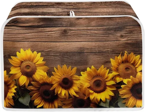 Vista 37 de Funda para tostadora Baxinh con estampado de mariposas y girasoles, 2 rebanadas, bandera americana, cubierta pequeña para electrodomésticos
