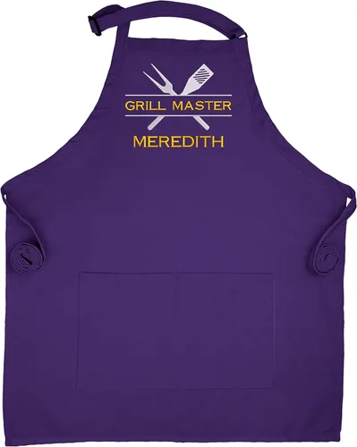 Vista 4 de Grill Master Custom Apron With Pockets Embroidered BBQ Apron For Men