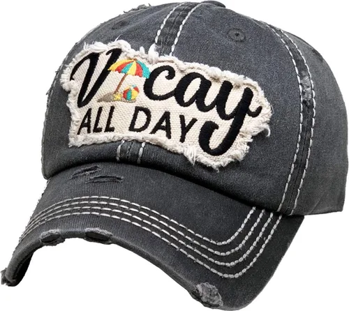 Vista 7 de Funky Junque - Gorra de béisbol para mujer, estilo vintage, con parche bordado, aspecto gastado, sin estructura