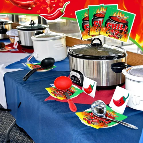 Vista 6 de Engrowtic 100 servilletas de papel desechables con chile para cocinar, decoración de Cinco de Mayo, suministros de cena de fiesta mexicana, 6.5 Verde
