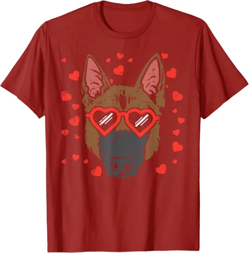 Vista 47 de Camiseta de regalo para perro con cara de pastor alemán, Negro, S