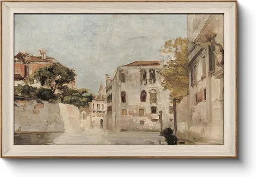 Vista 41 de InSimSea Arte de Pared en Lienzo Enmarcado Decoración de Habitación, Imágenes de Paisaje Costero Clásico para Baño Decoraciones de Pared, Arte