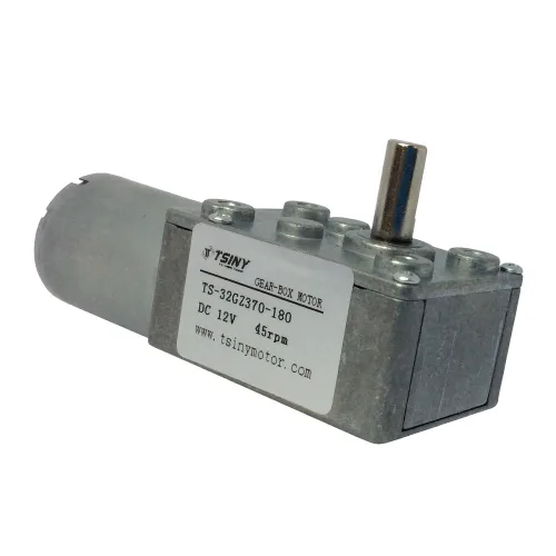 Vista 3 de BEMONOC Motor reductor de tornillo sin fin de motor de alto par de 12 V 9 RPM con caja de engranajes de metal